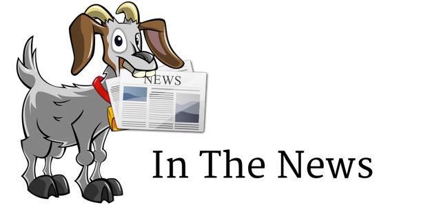 Illustration of a goat reading a newspaper